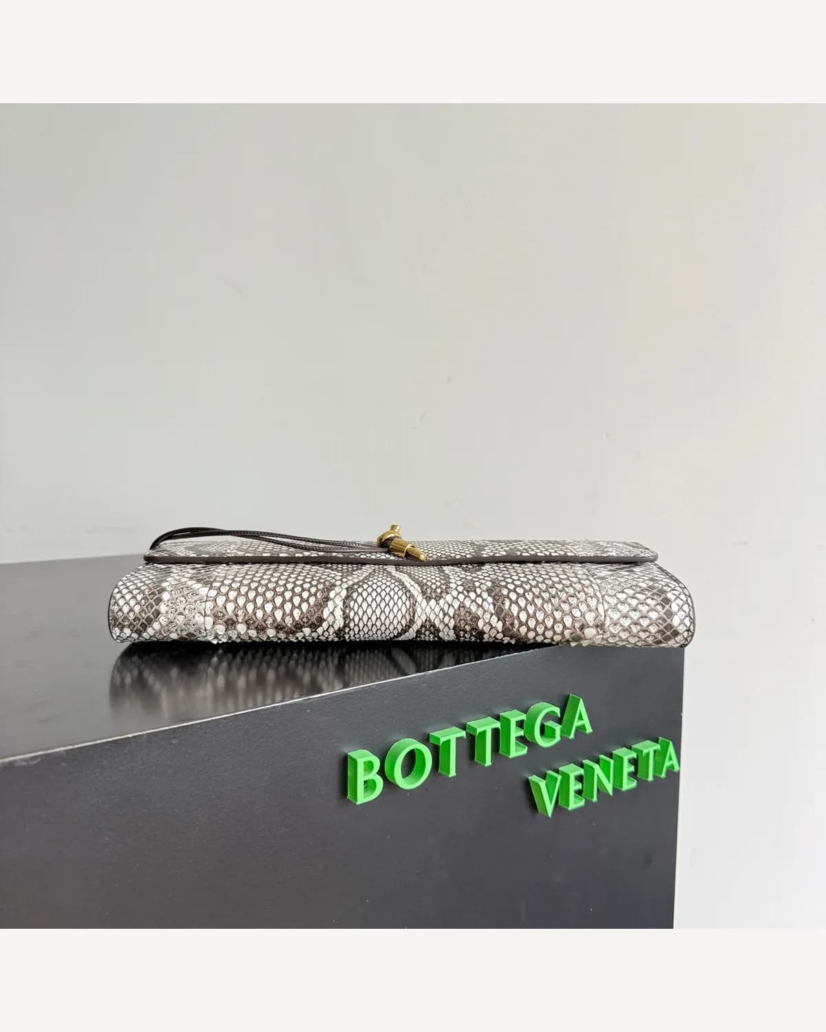 Bottega Veneta Clutch — Python Print