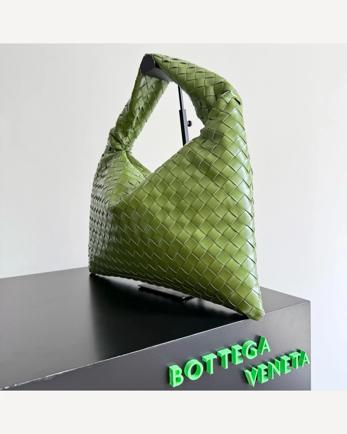 Bottega Veneta Hop — Green Woven