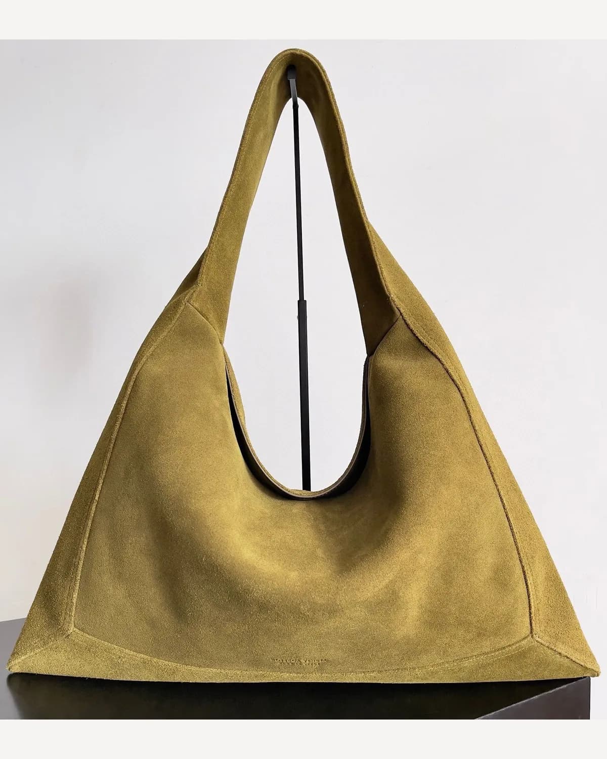 Bottega Veneta Hop — Olive Suede