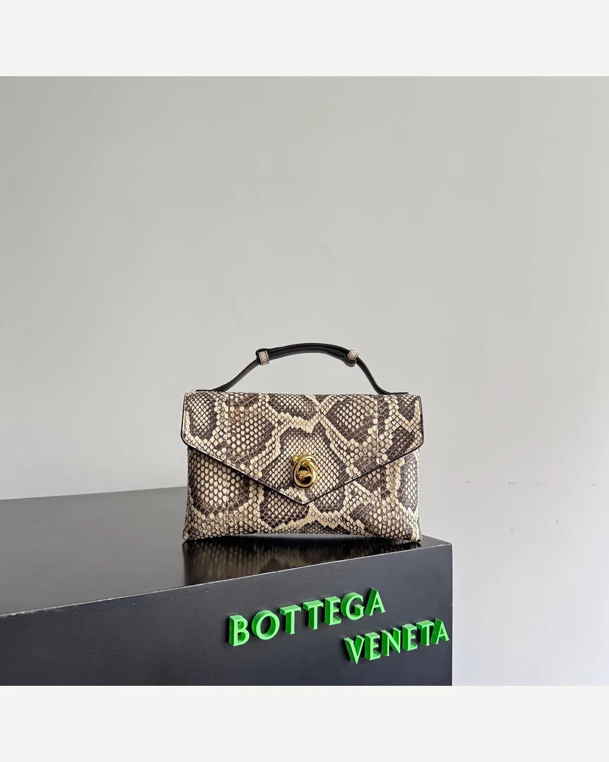 Bottega Veneta Top-Handle Bag — Python Print