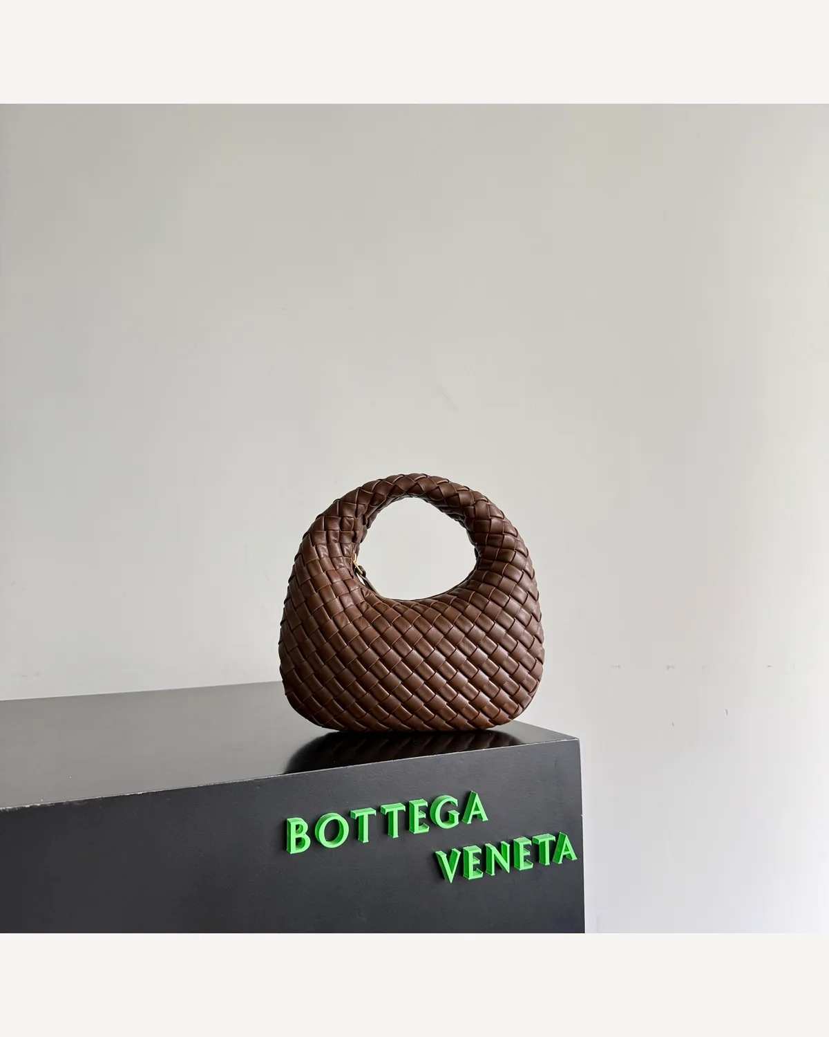 Bottega Veneta Woven Mini Hobo — Tan