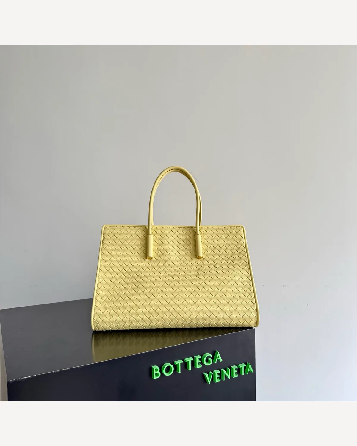 Bottega Veneta Leather Mini Tote — Yellow