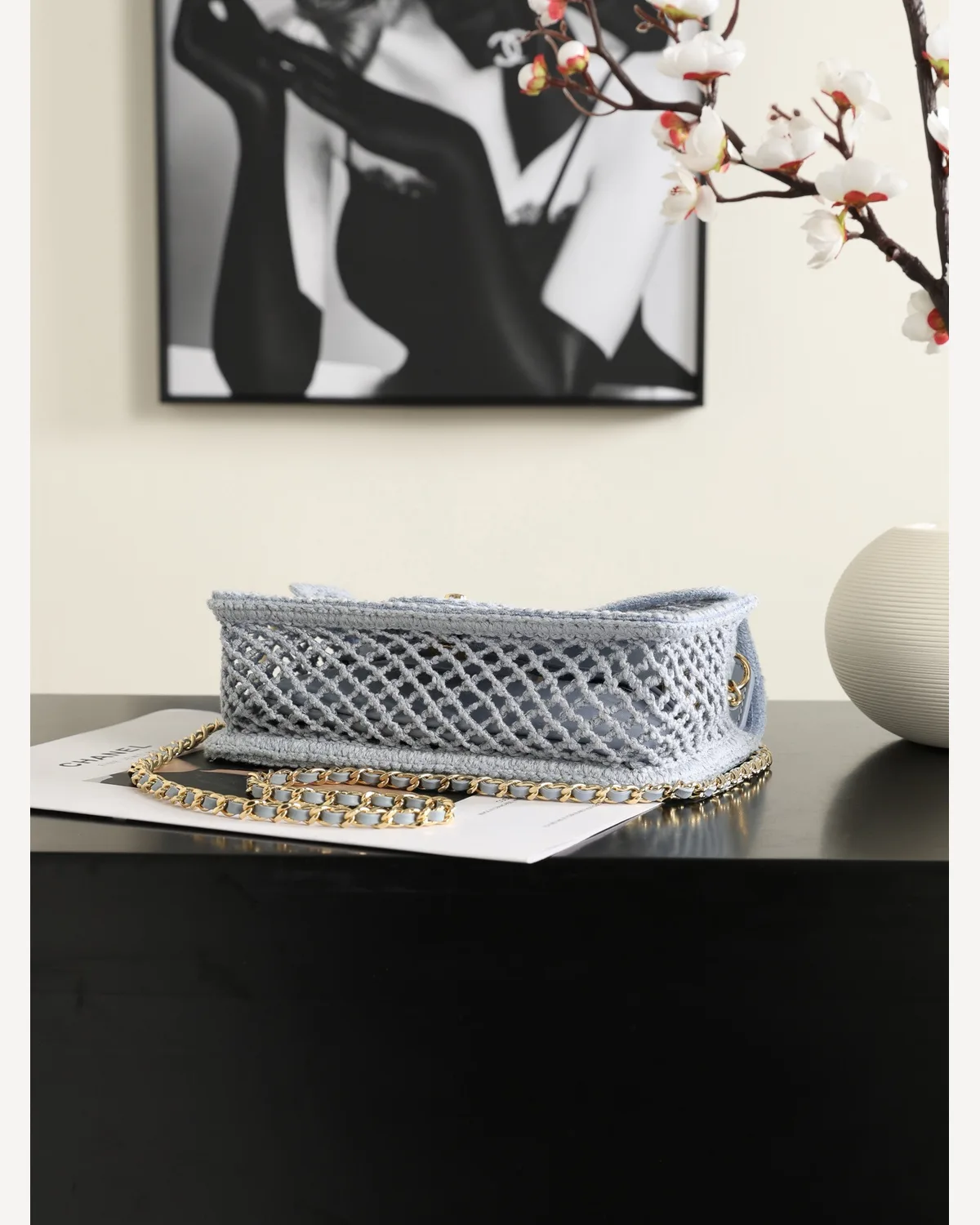 Chanel Flap — Grey Mesh