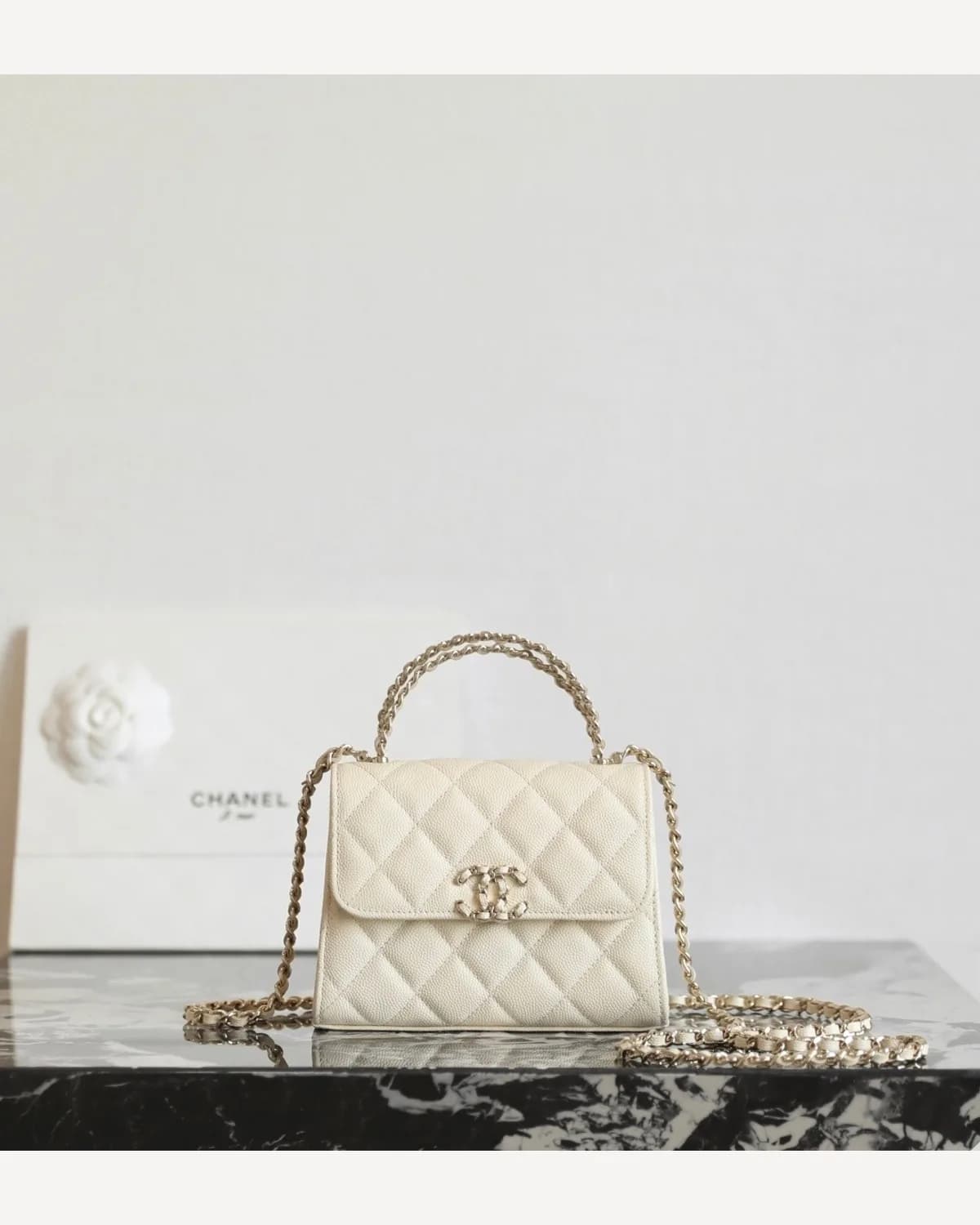 Chanel Kelly Mini — Cream
