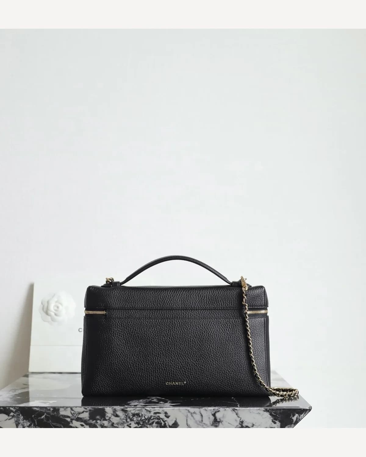 Chanel Vanity Case — Black Caviar