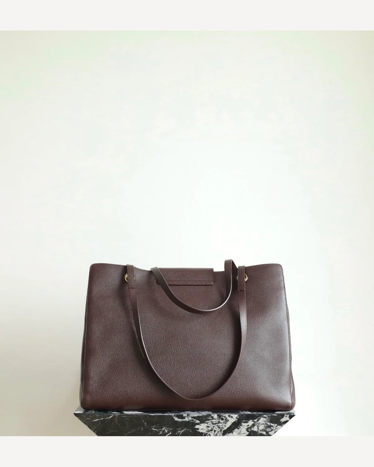Chanel Leather Tote — Dark Brown