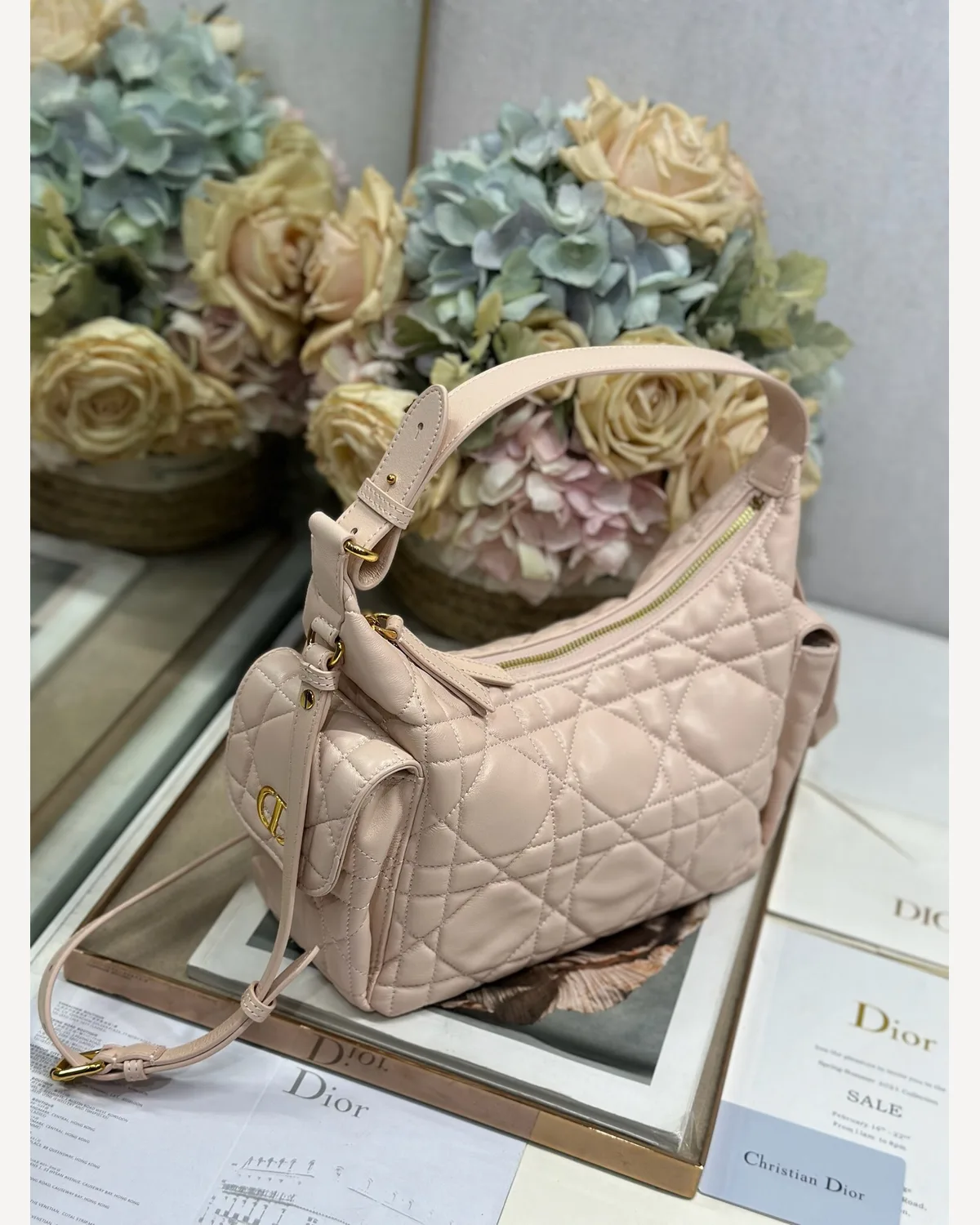 Dior Hobo — Powder Pink