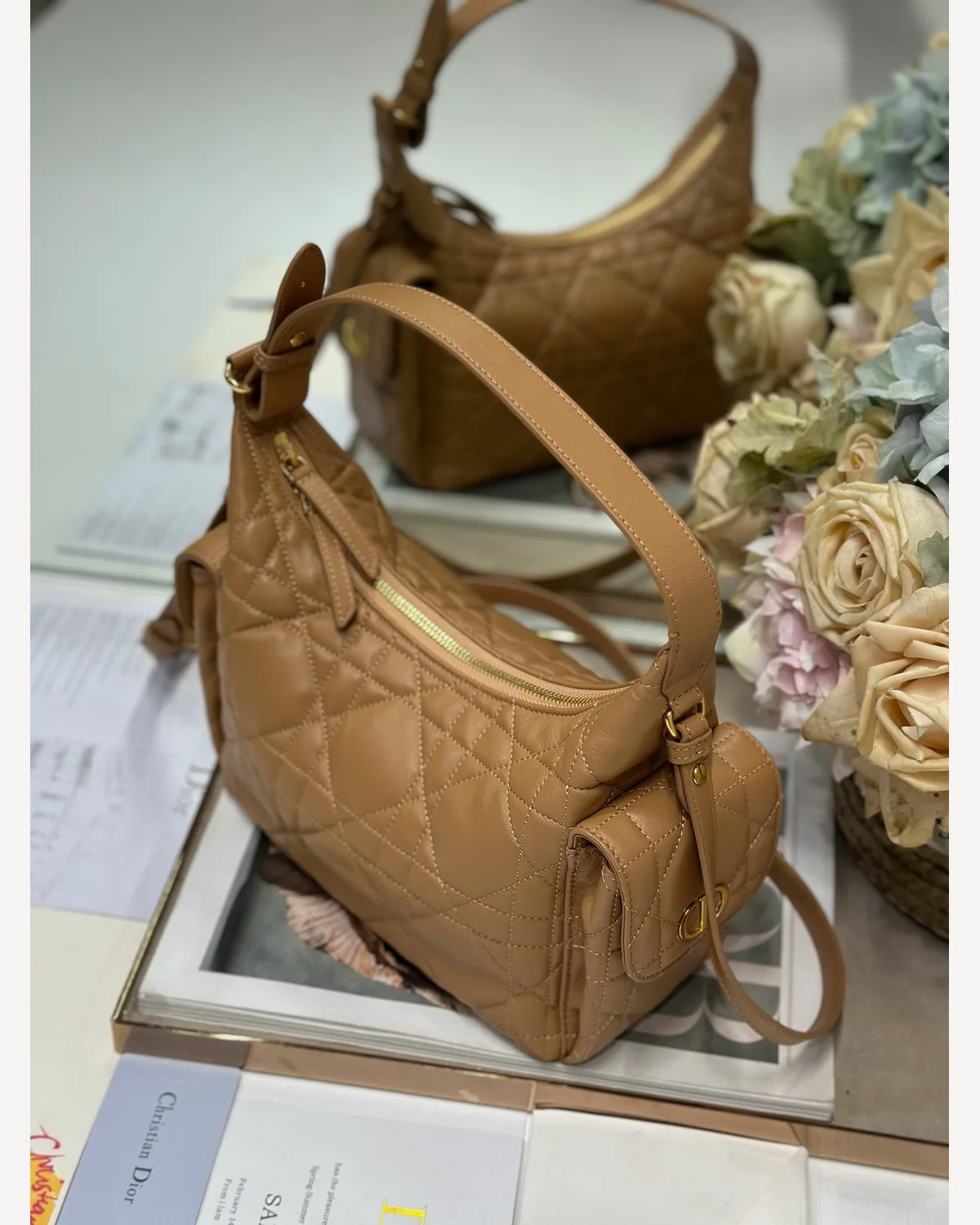 Dior Hobo — Tan