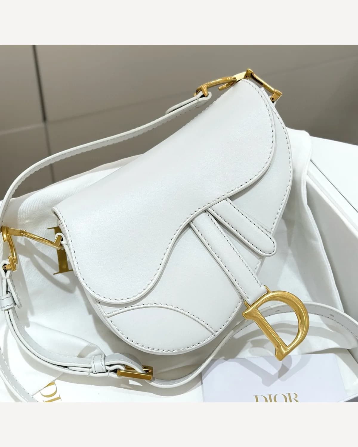 Dior Saddle — White