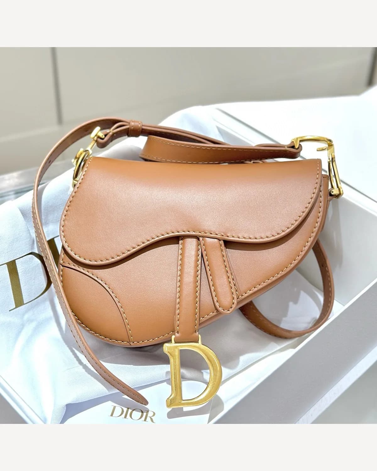 Dior Saddle — Tan