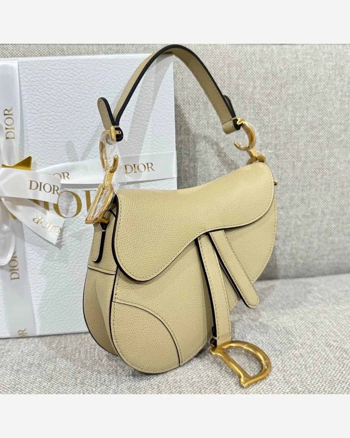 Dior Saddle — Cream