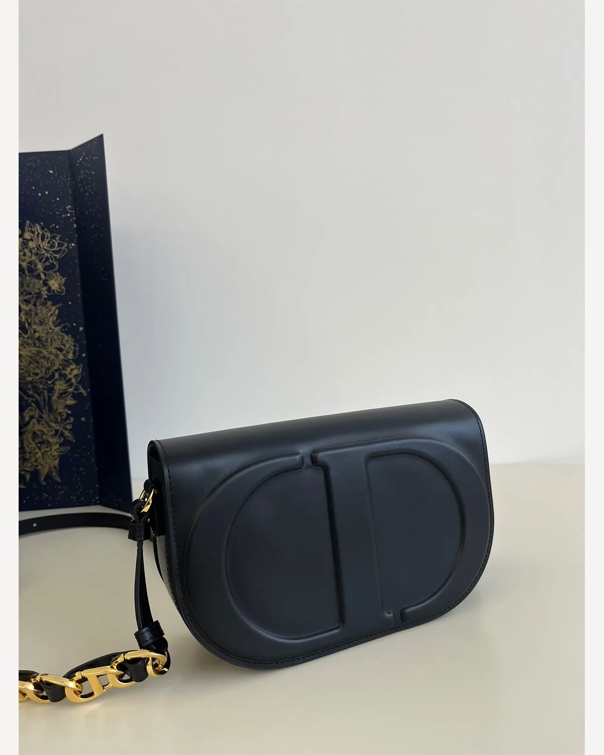 Dior CD Signature Shoulder Bag — Black