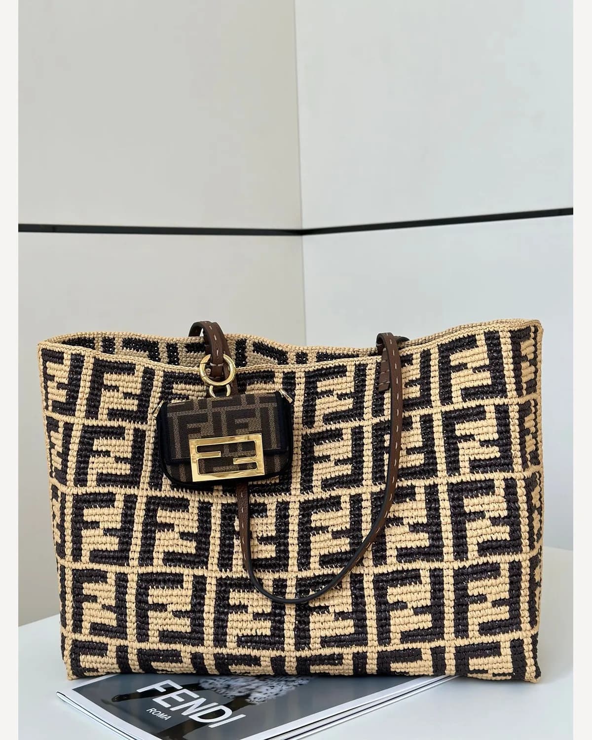 Fendi Raffia FF Tote