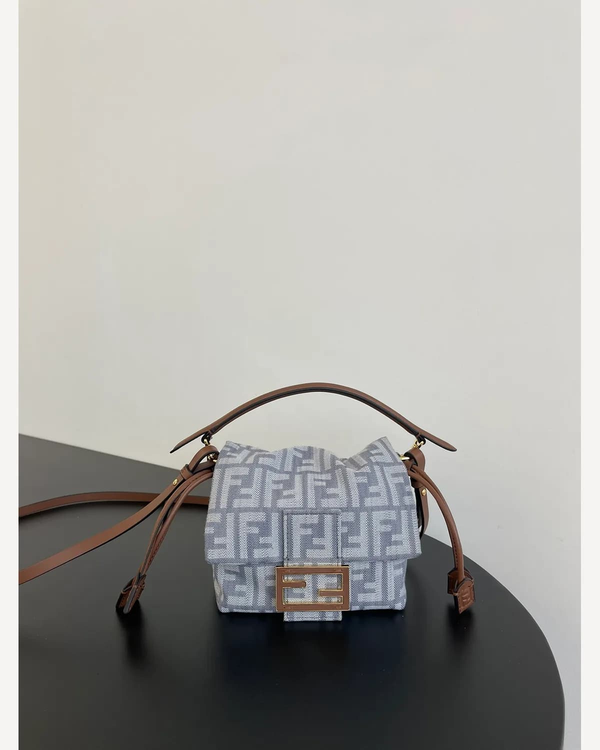 Fendi Baguette Mini — Grey FF