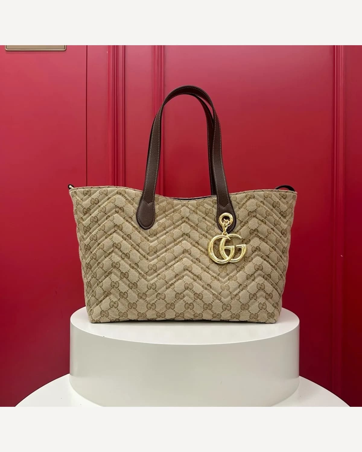Gucci GG Canvas Tote — Large
