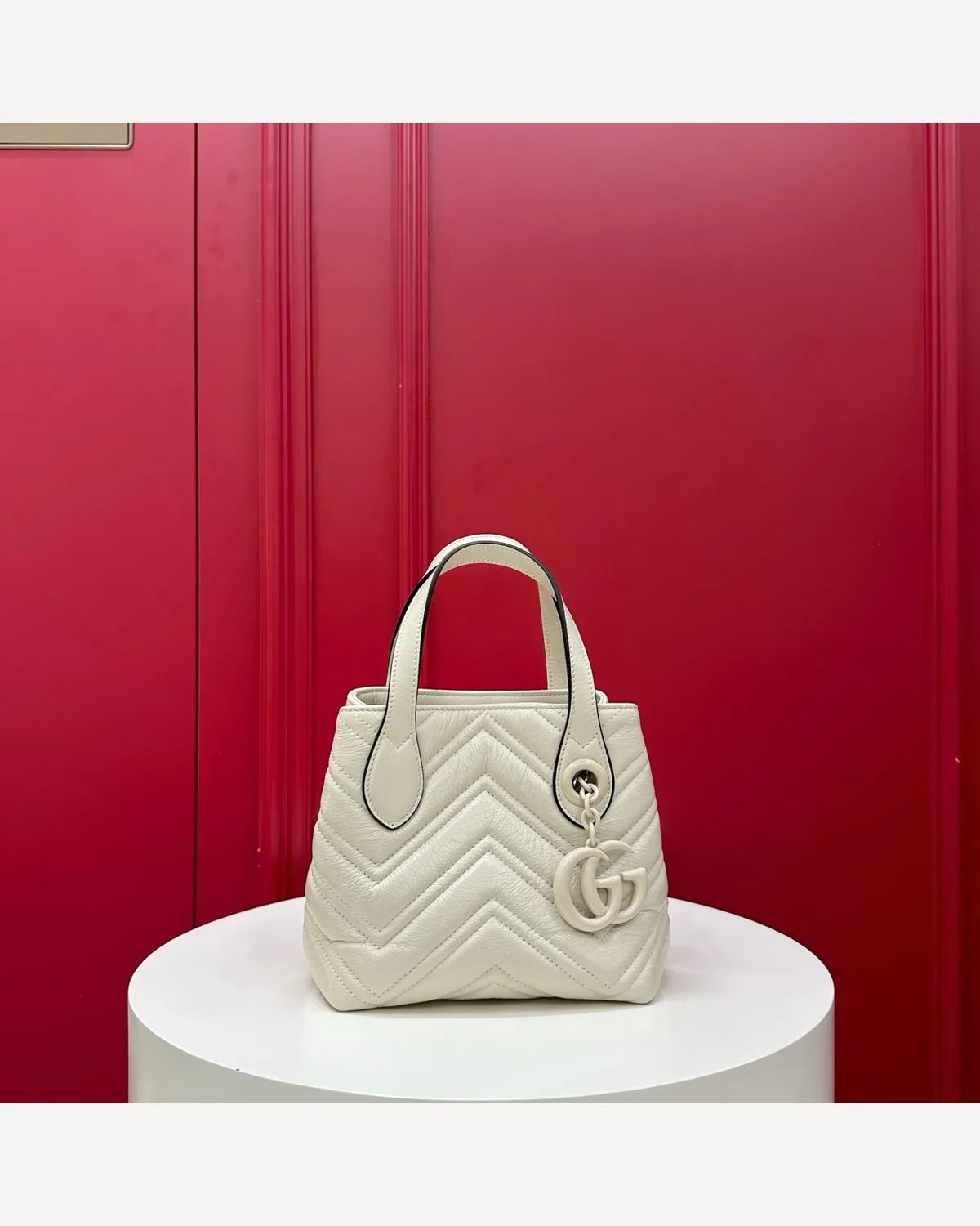 Gucci GG Marmont Tote Mini — Cream
