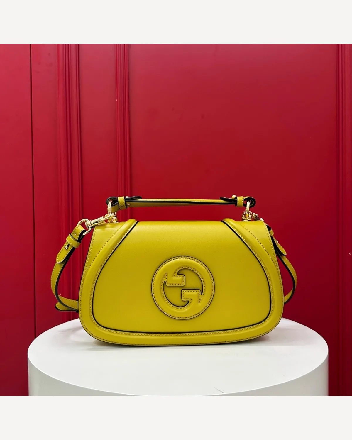 Gucci Blondie Top-Handle Bag — Yellow