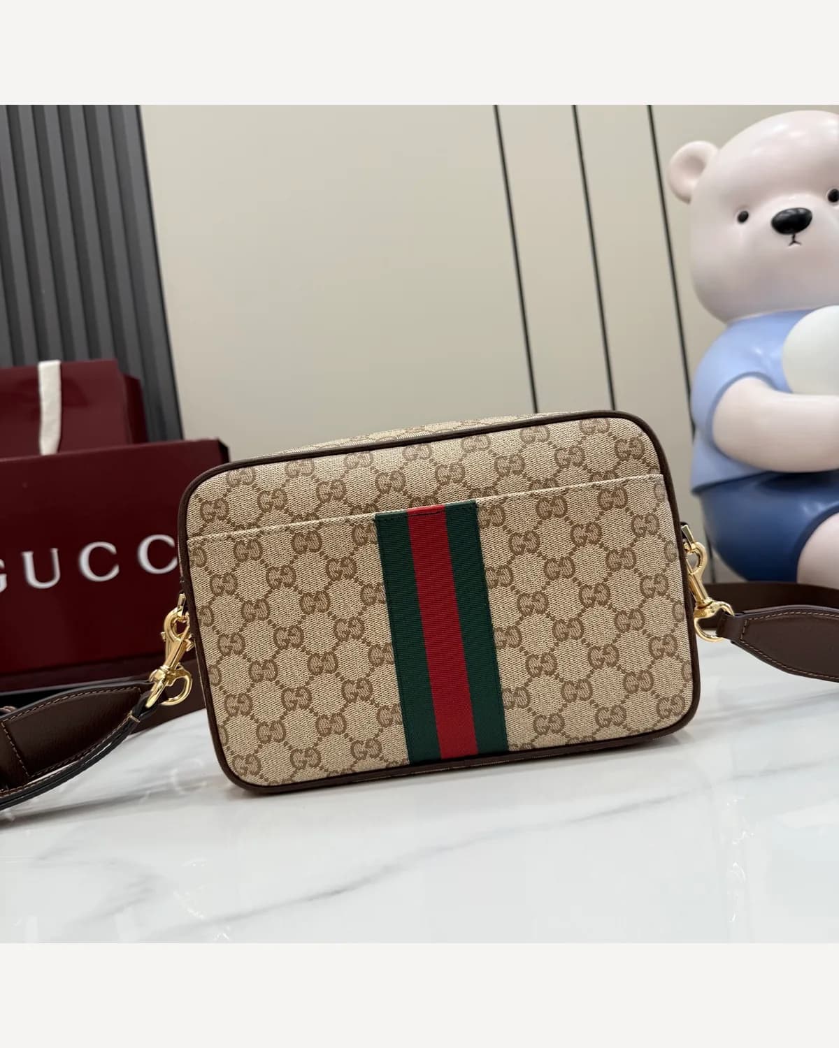 Gucci GG Striped Camera Bag
