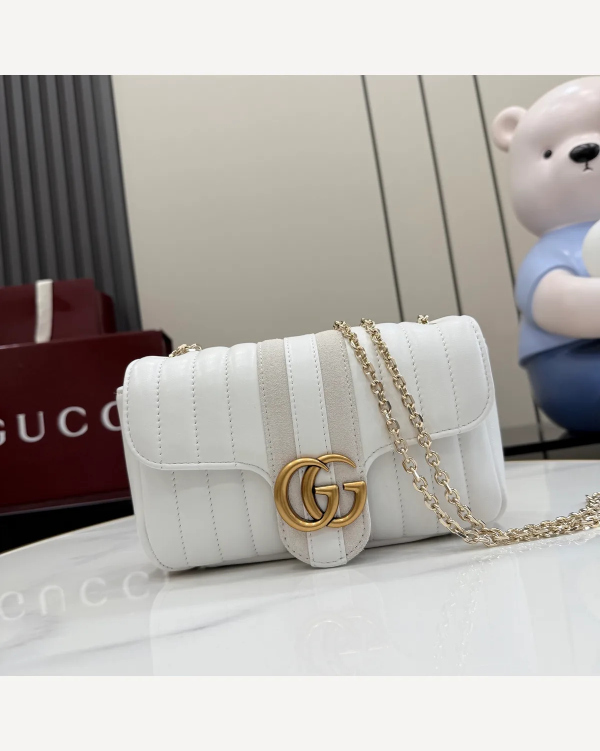 Gucci GG Marmont Mini — White
