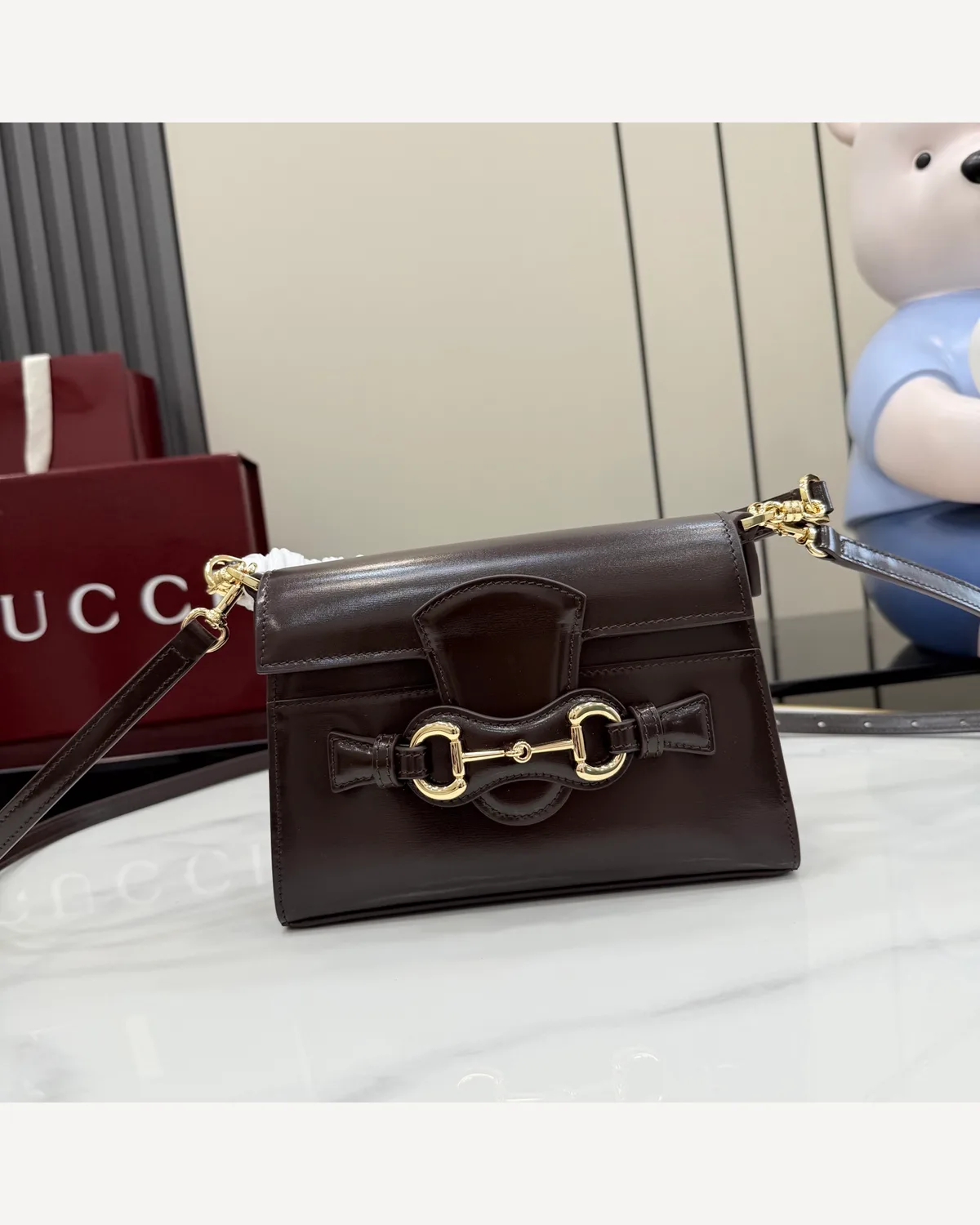 Gucci Horsebit 1955 Mini — Dark Brown