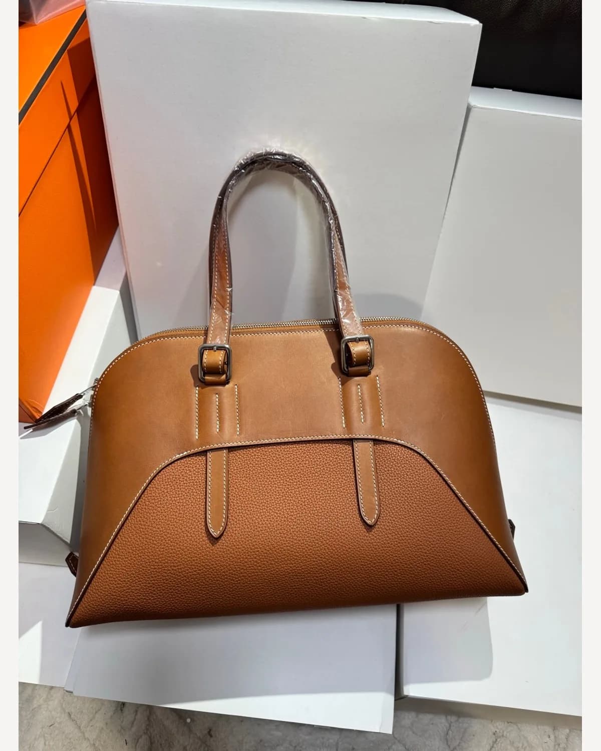 Hermès Bolide — Tan