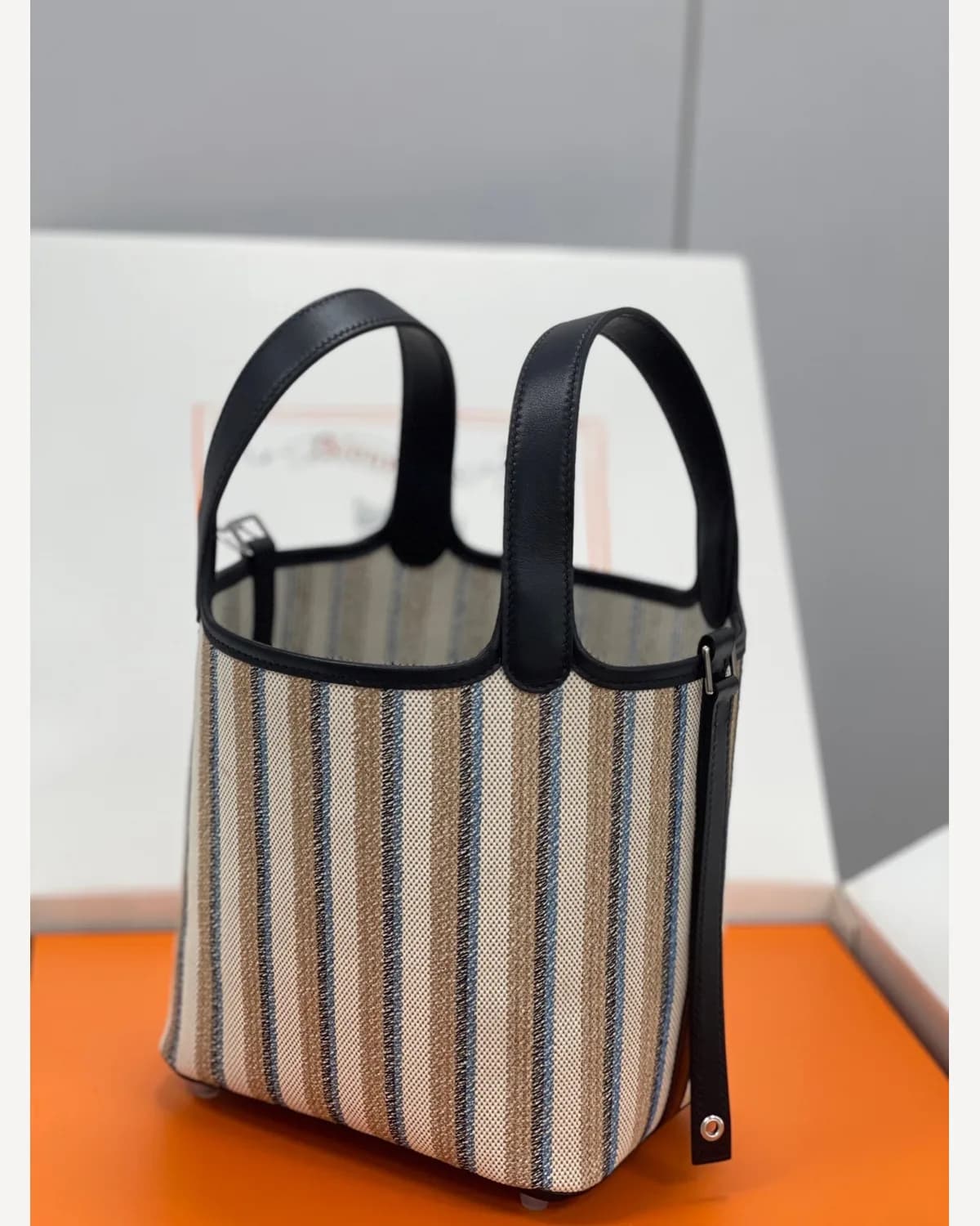 Hermès Picotin — Striped Canvas