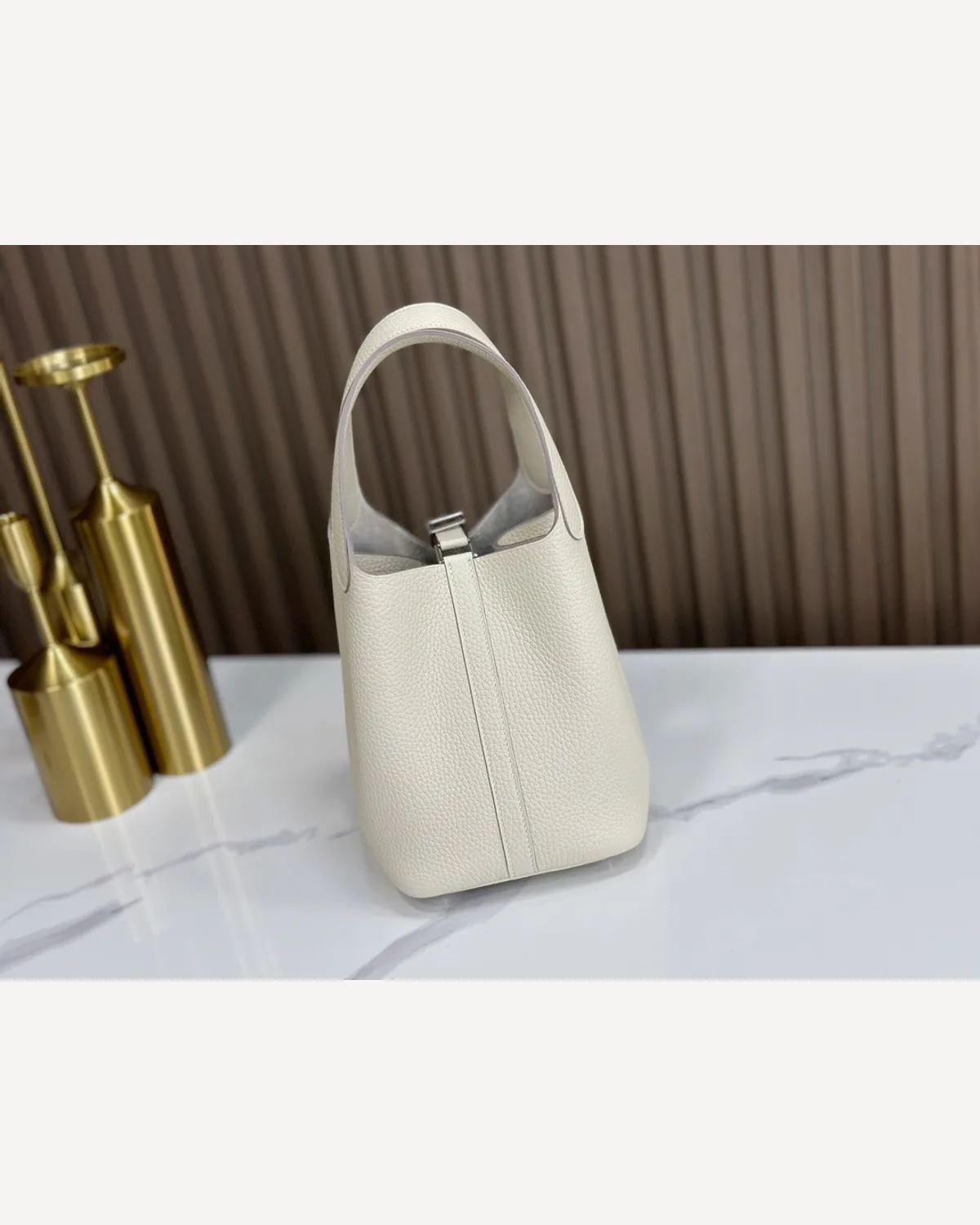 Hermès Picotin — White