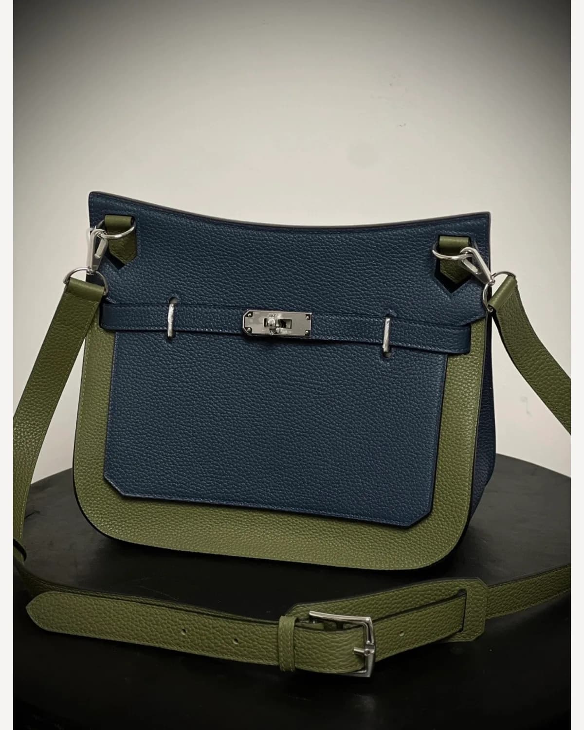 Hermès Jypsiere — Navy & Khaki