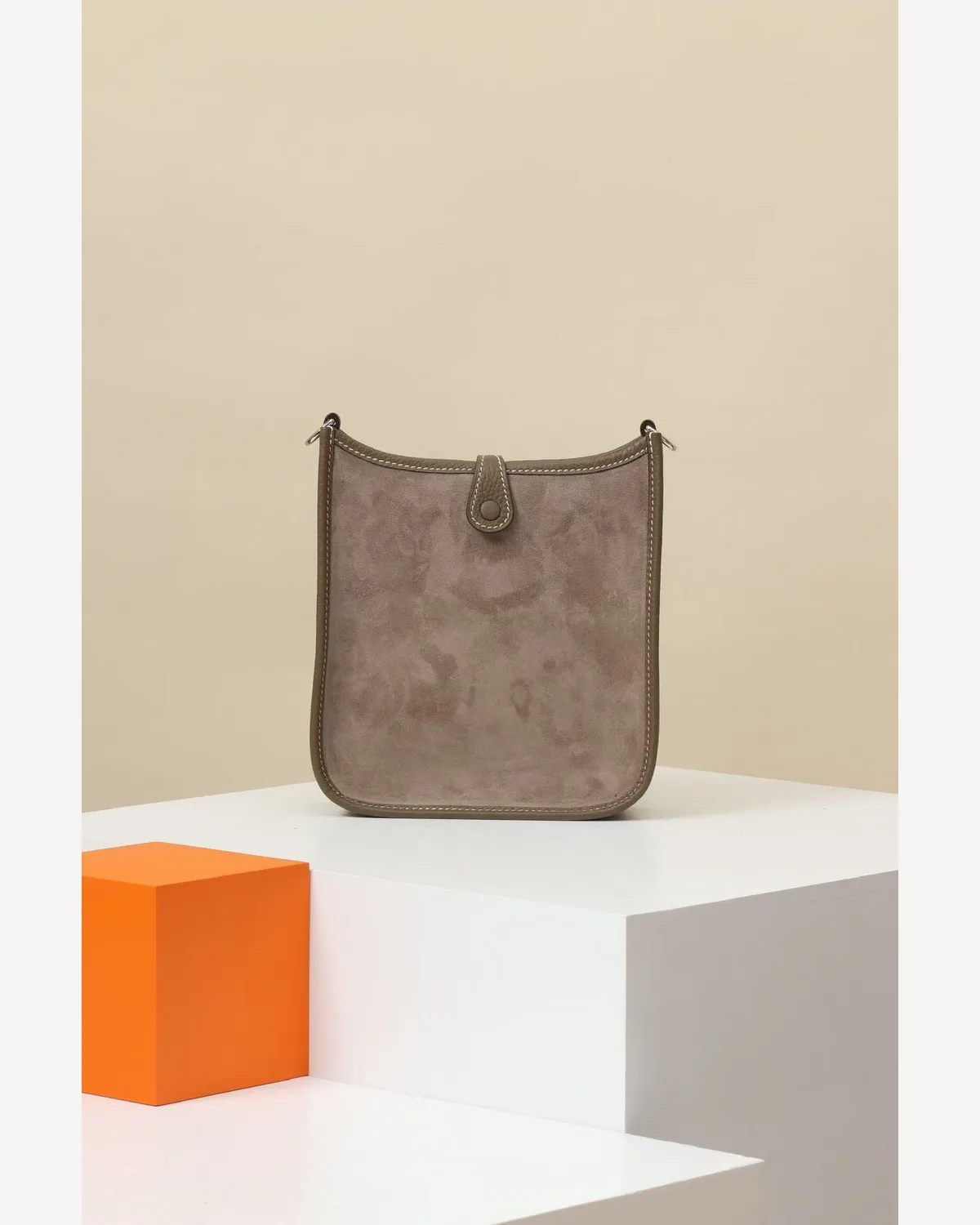 Hermès Evelyne — Taupe Suede