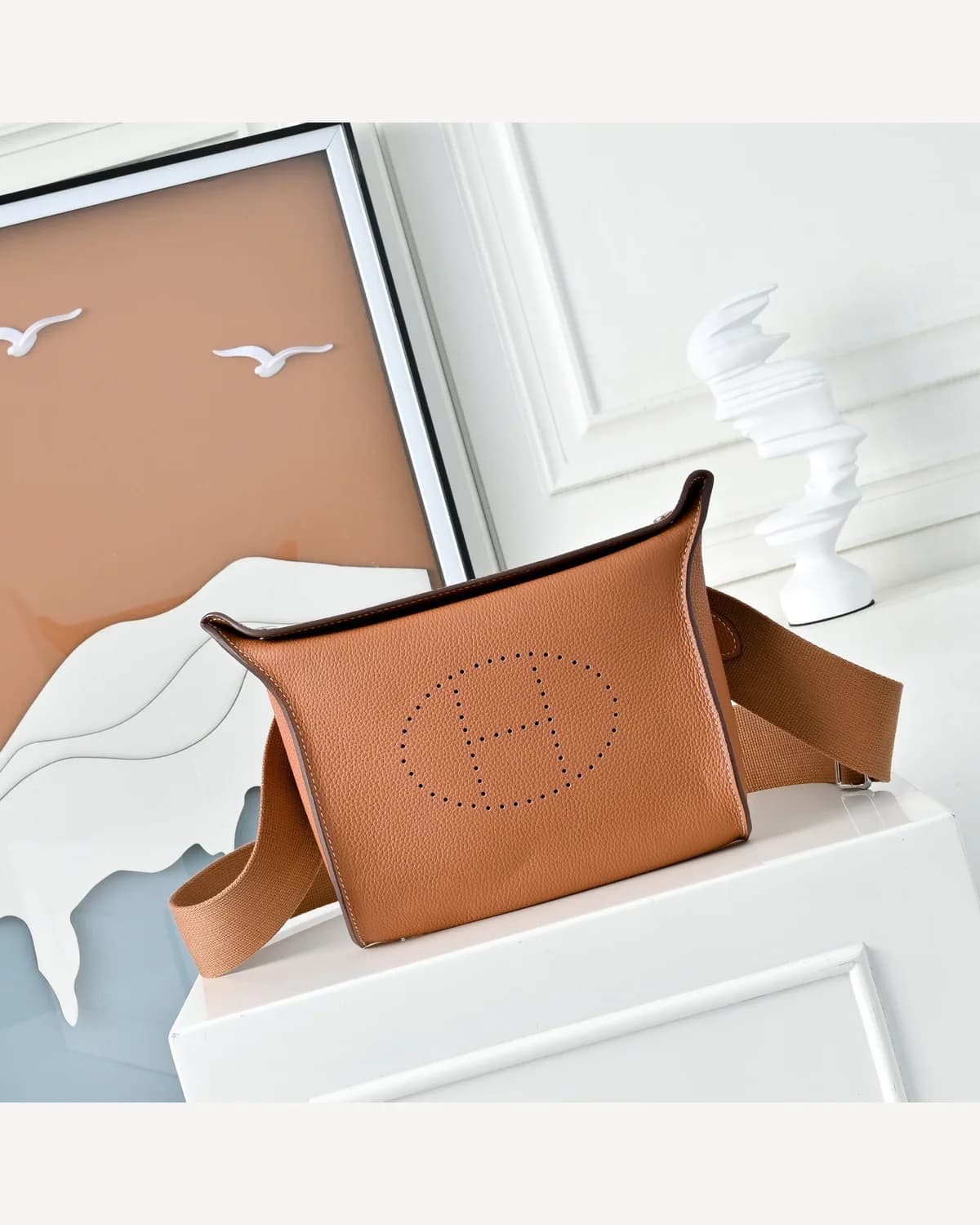 Hermès Evelyne Men's — Tan
