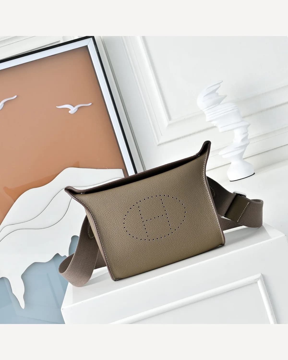 Hermès Evelyne Men's — Taupe
