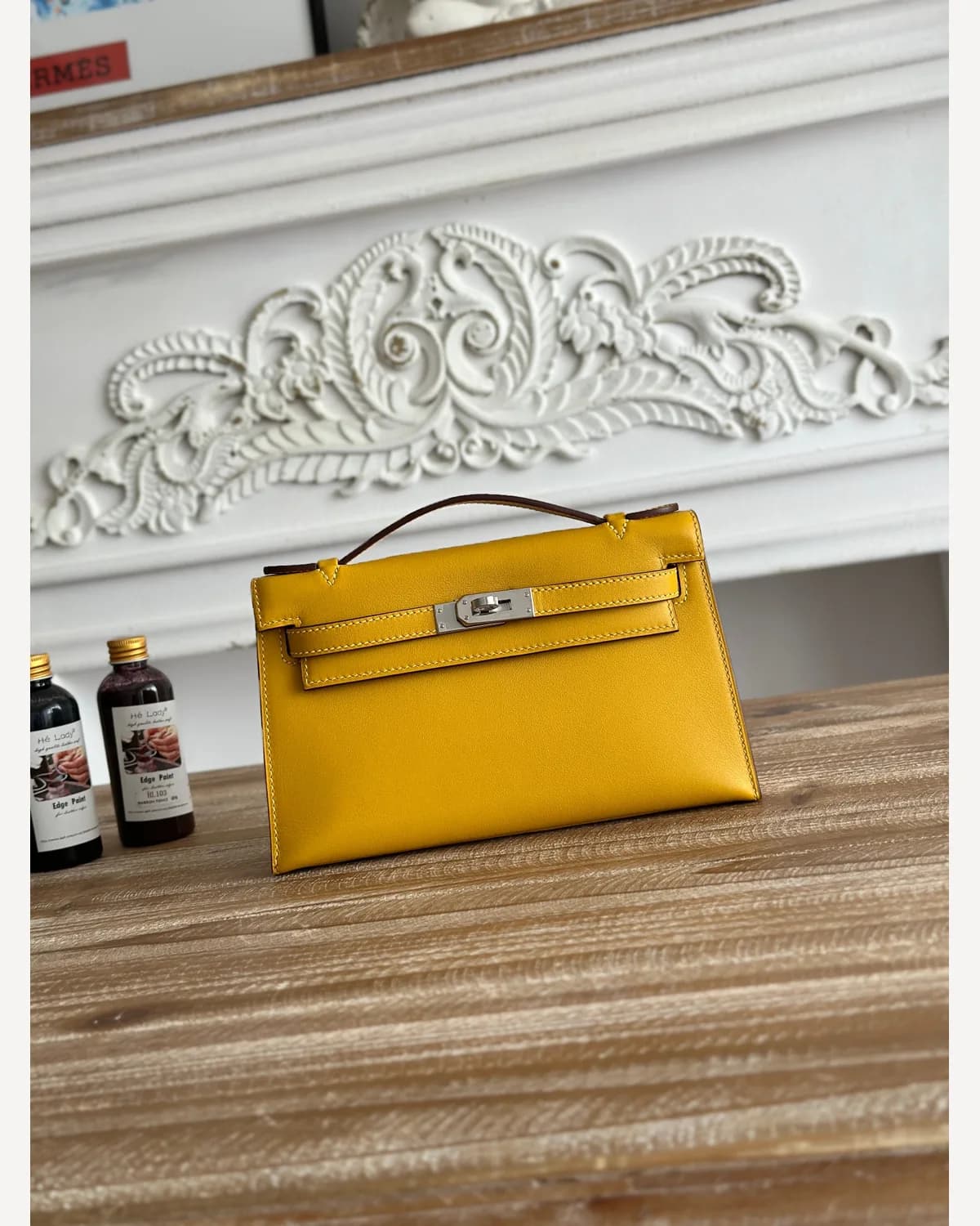 Hermès Kelly Pochette — Yellow