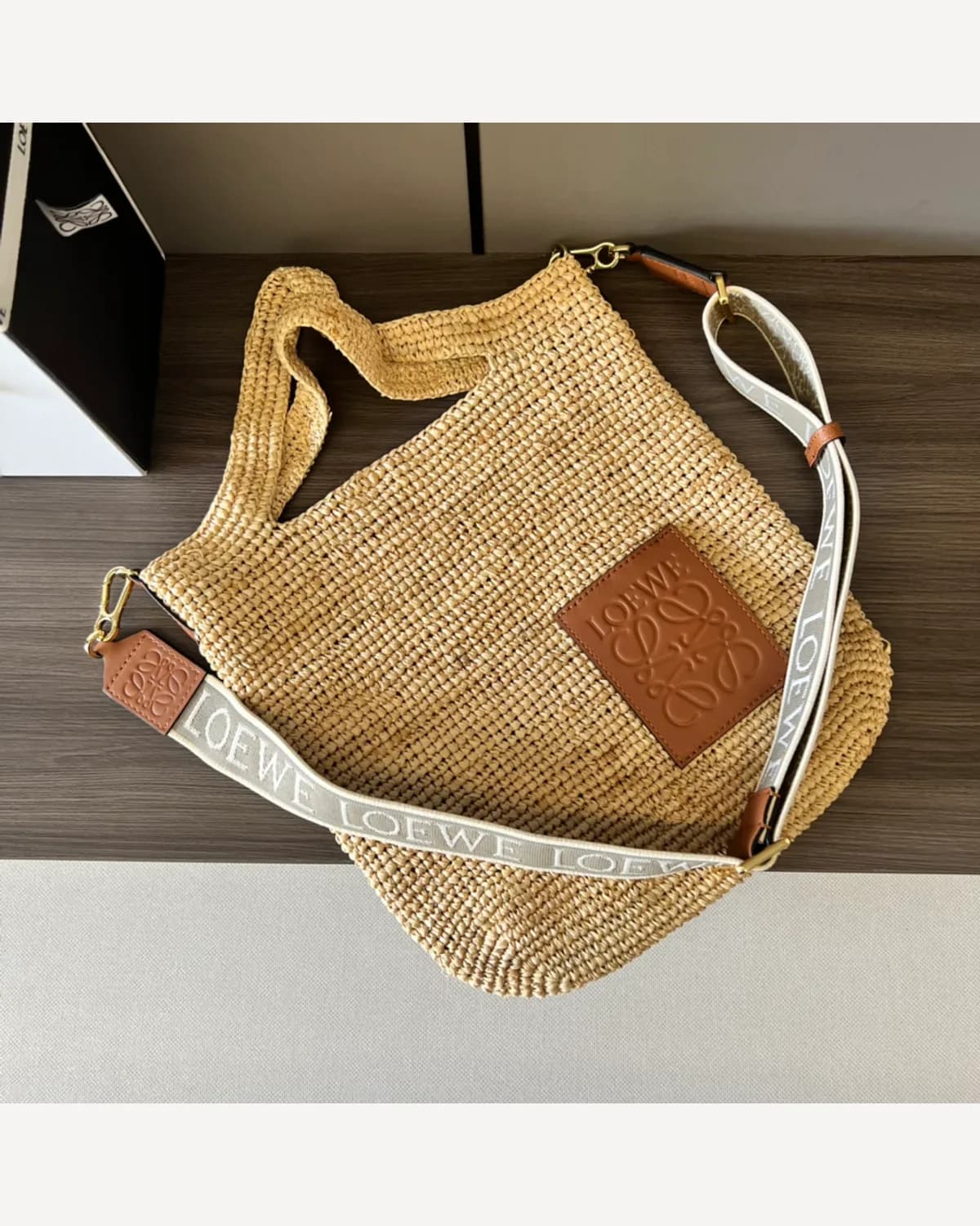 Loewe Raffia Basket Bag
