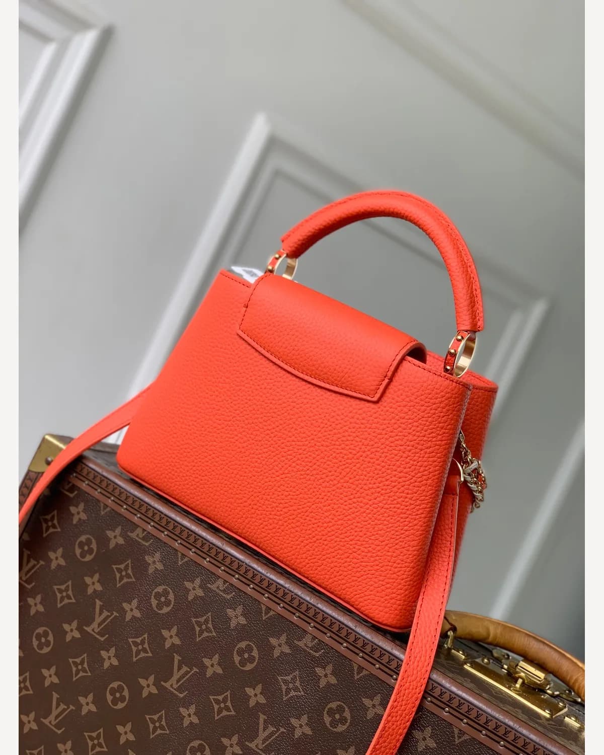 Louis Vuitton Capucines Mini — Coral