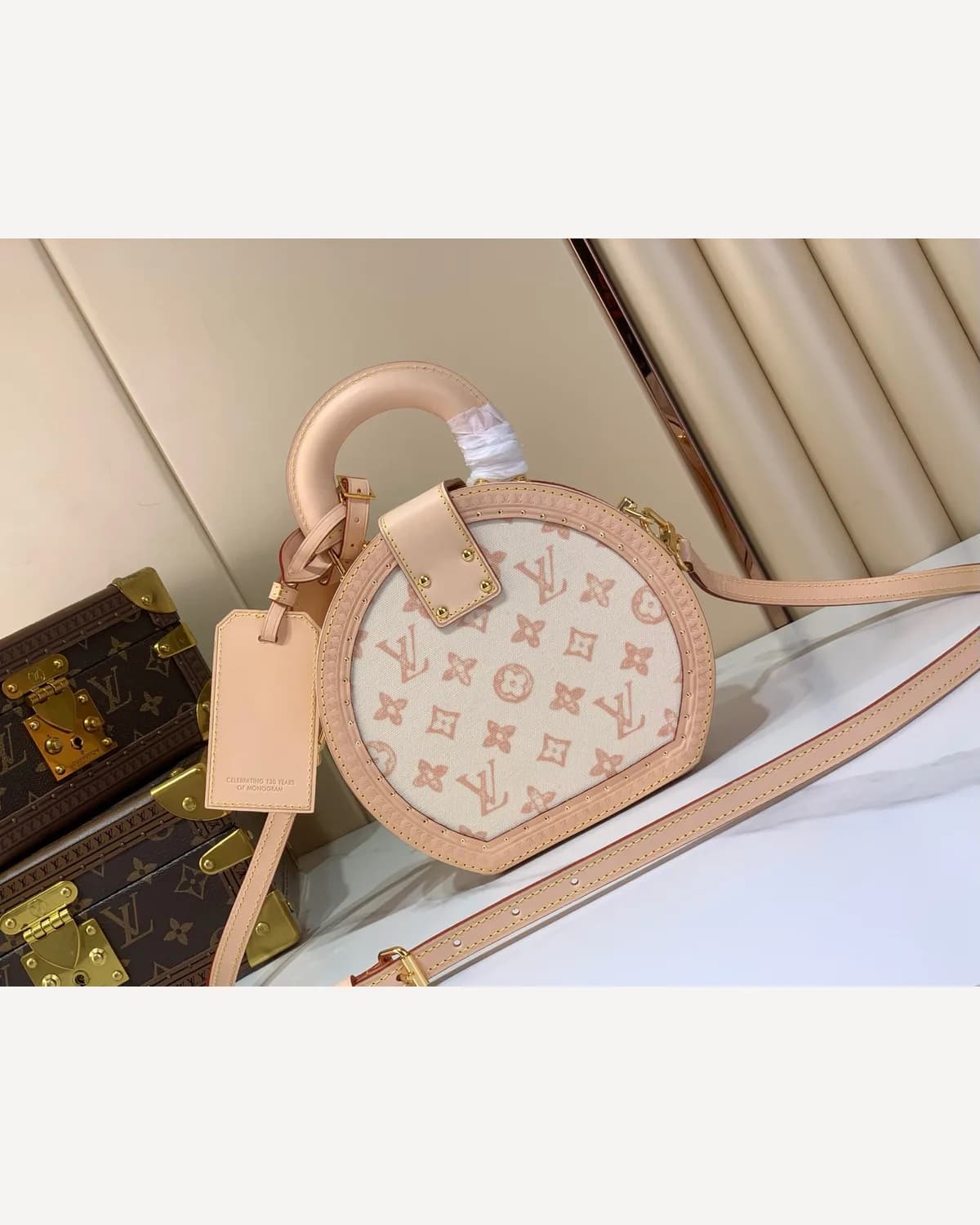 Louis Vuitton Round Bag — Cream