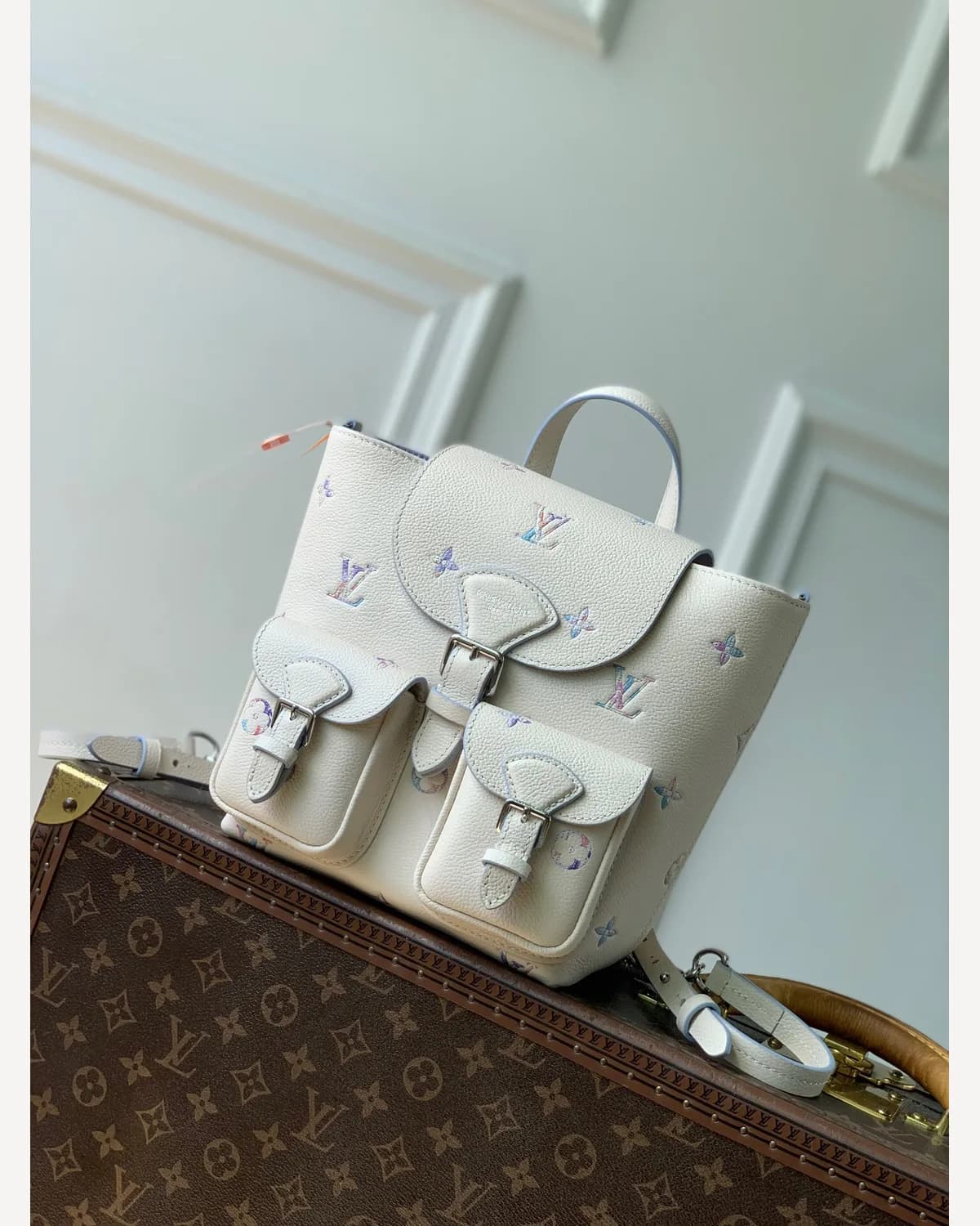 Louis Vuitton Mini Backpack — White Multicolour