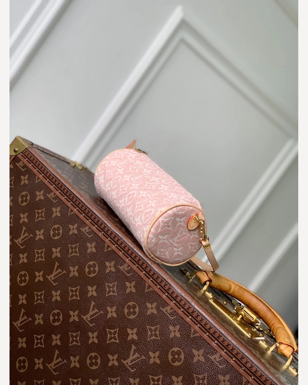 Louis Vuitton Mini Pochette — Pink Jacquard