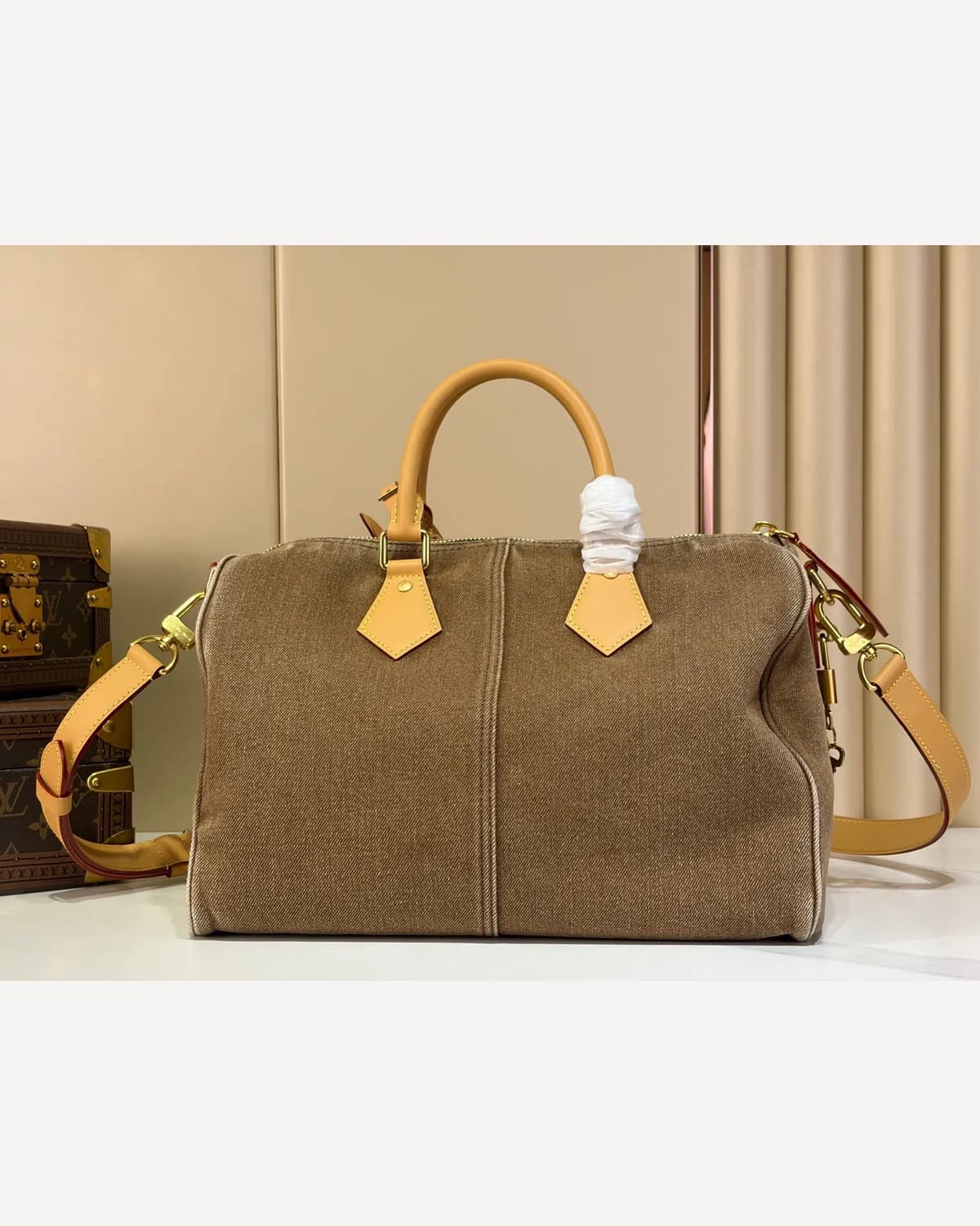 Louis Vuitton Denim Travel Bag — Khaki