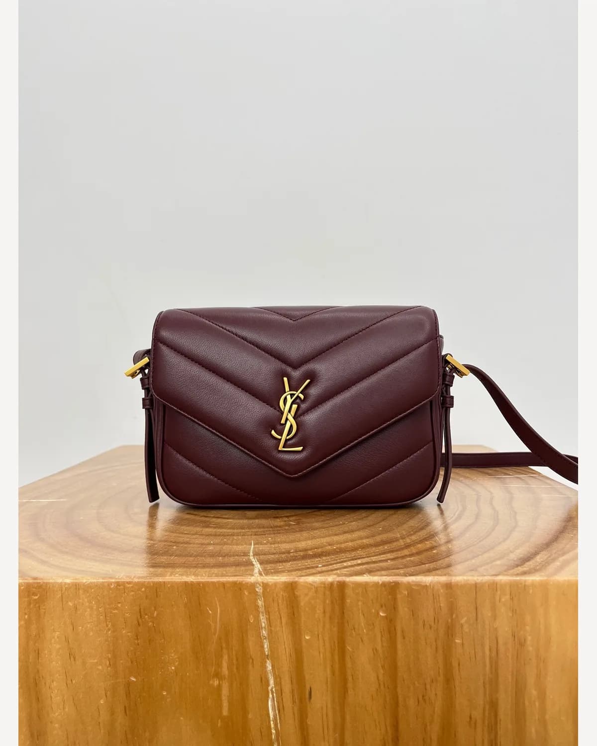 YSL Loulou Toy — Burgundy