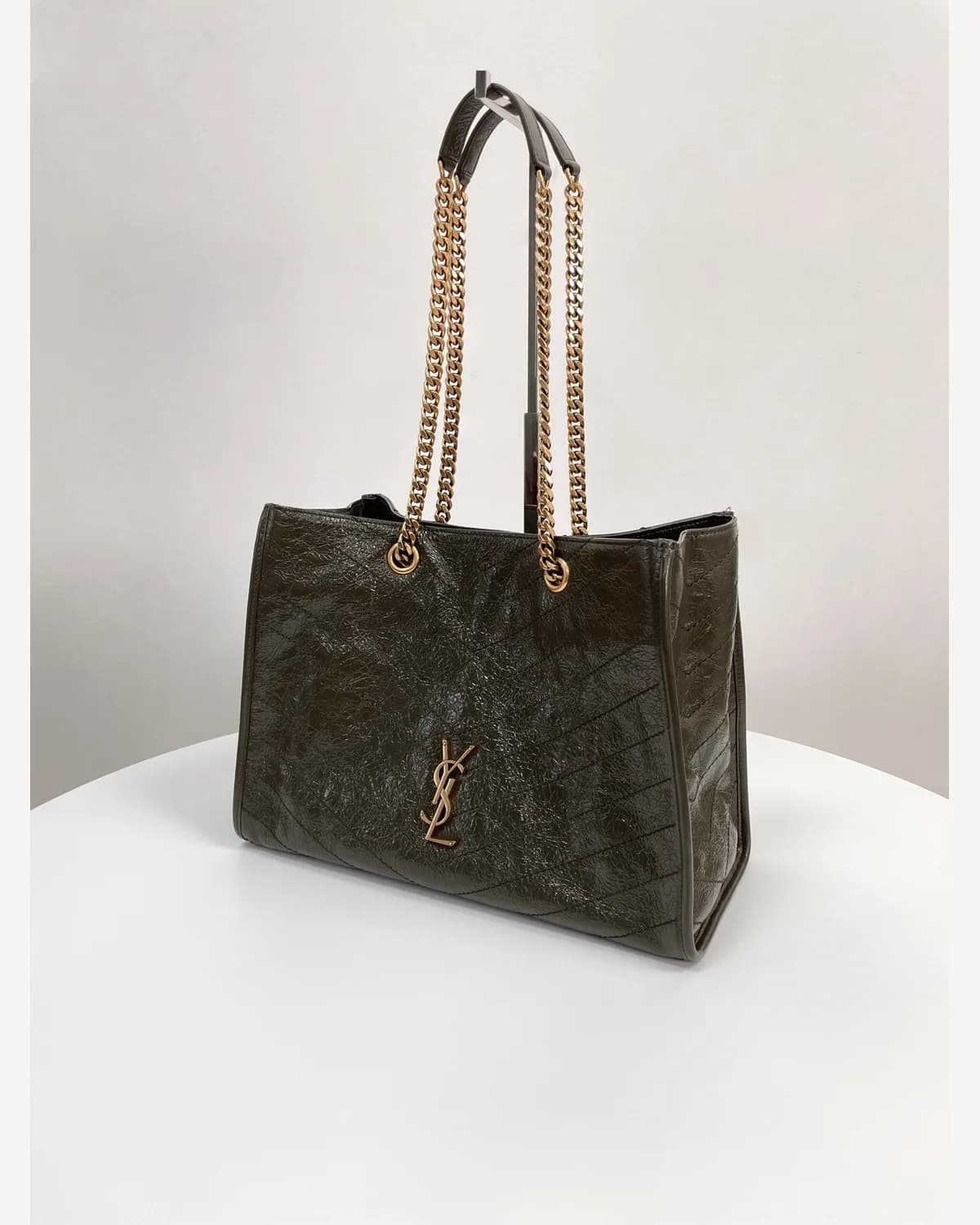 YSL Niki Shopping — Khaki