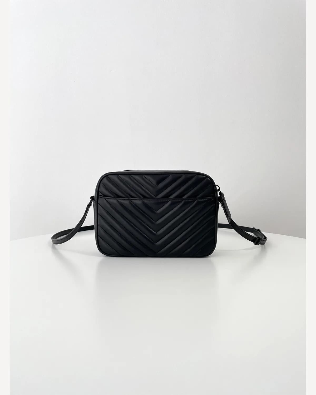 YSL Lou Camera Bag — Black