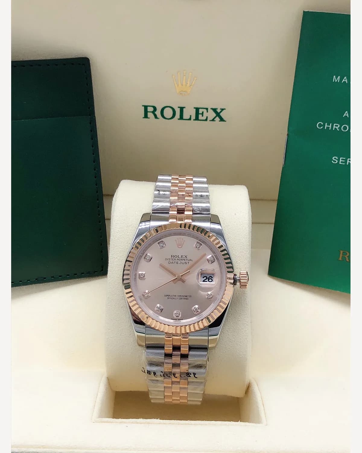 Rolex Datejust — Rose Gold / Pink Dial
